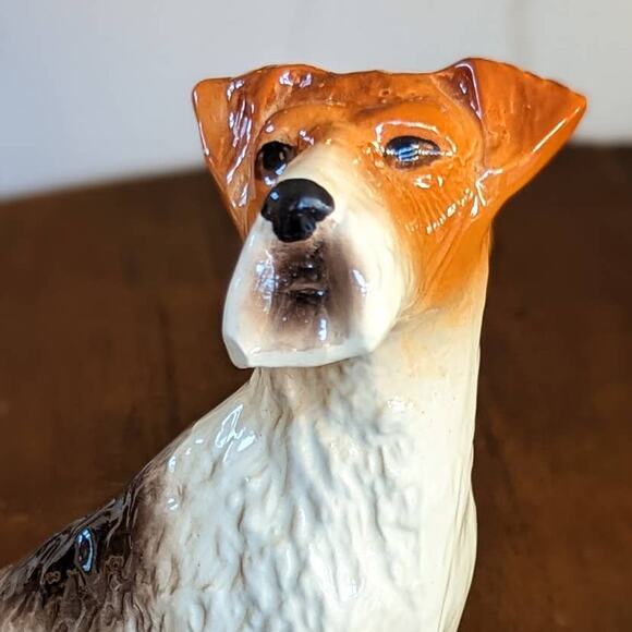 Kingston Pottery England Vintage Hand Painted Airedale Terrier Statue Figurine - Picture 12 of 12